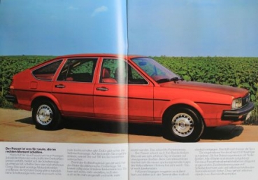 Volkswagen Passat Variant Modelprogram 1980 two Carbrochures (2936)