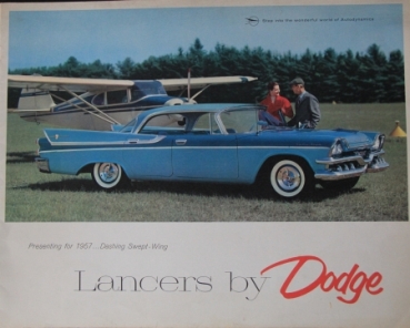 Dodge Lancer Modellprogramm 1957 Automobilprospekt (4765)