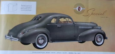 Buick 8 Modelprogram 1937 "It's Buick again" Carbrochure (4786)