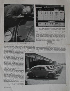 Volkswagen KdF Modelprogram 1938 "Entwicklung und Erprobung" Carbrochure (4833)