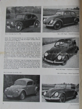 Volkswagen KdF Modelprogram 1938 "Entwicklung und Erprobung" Carbrochure (4833)