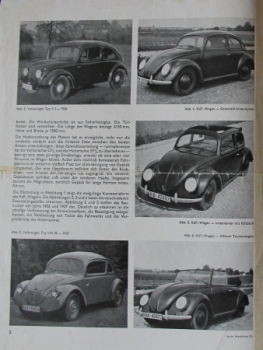 Volkswagen KdF-Wagen Modellprogramm 1938 "Entwicklung und Erprobung" Automobilprospekt (4833)