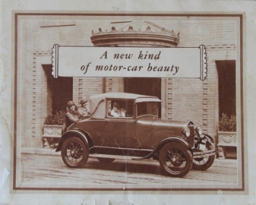 Ford A Modelprogram 1928 "A new kind of motor-car beauty" Carbrochure (4837)