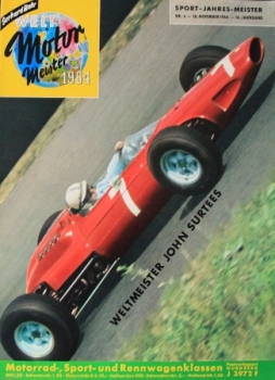 "Bahr Welt Motor Meister" Motorracingmagazine John Surtees 1964 (4843)