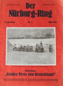 "Der Nürburgring" Rennsport-Zeitschrift 1927 (4846)