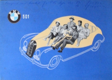 BMW 501 Modellprogramm 1953 Automobilprospekt (4861)