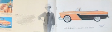 Plymouth Belvedere Modelprogram 1955 Carbrochure (4884)