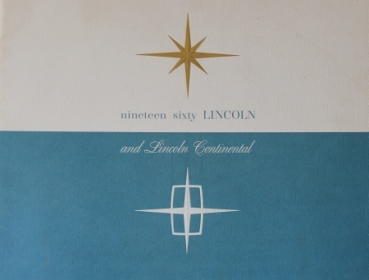 Lincoln Continental Modelprogram 1960 Prestige-Carbrochure (4900)