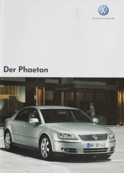Volkswagen Phaeton Modelprogram 2005 Carbrochure (4502)