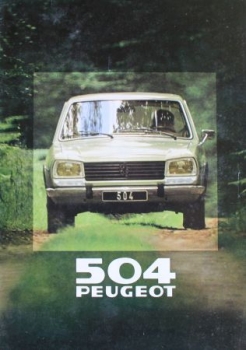 Peugeot 504 Modelprogram 1980 Carbrochure (4898)