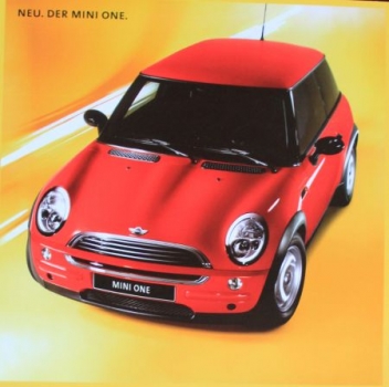 BMW Mini Cooper Modellprogramm 2001 Automobilprospekt (4893)