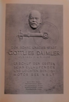 Graevenitz "Das Gottlieb-Daimler-Denkmal in Schorndorf" Daimler-Biographie 1950 (4526)