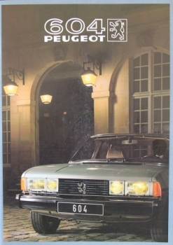 Peugeot 604 Modelprogram 1982 Carbrochure (4969)