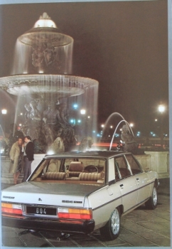 Peugeot 604 Modelprogram 1982 Carbrochure (4969)