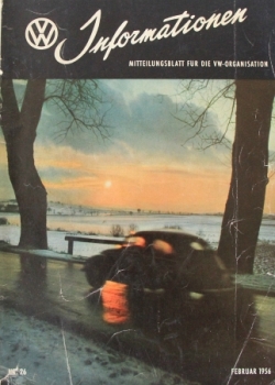 "Volkswagen Informationen" Mitteilungsblatt 1956 VW-Magazin (4975)