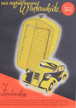 Hund Wintercare Priclist 1938 Carpartbrochure (6379)