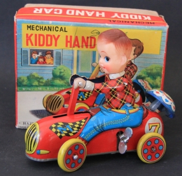 Haji "Kiddy Hand Car" 1965 Tinmodel with Frictiondrive in original box (5021)