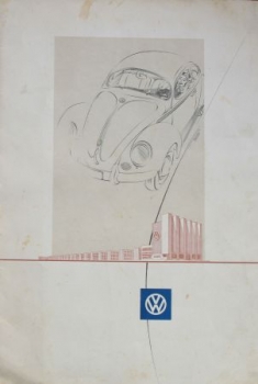 Volkswagen Käfer Modellprogramm 1952 Reuters Automobilprospekt (7636)