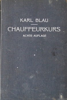 Blau "Chauffeurkurs" Vehicletechnic 1929 (5025)