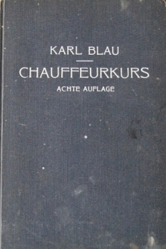 Blau "Chauffeurkurs" Fahrzeugtechnik 1929 (5025)