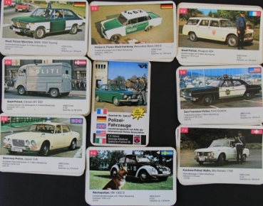 Preview: Schmid Spiele "Policecars" 1968 Cardgame (1153)