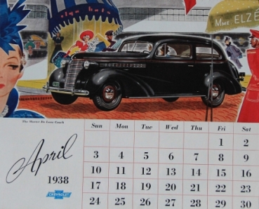 Chevrolet Master Deluxe Yearcalendar 1938 (5155)
