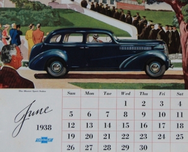 Chevrolet Master Deluxe Yearcalendar 1938 (5155)
