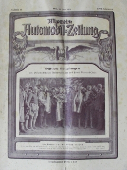 "Allgemeine Automobil-Zeitung" Automobil-Magazin 1926 (5202)
