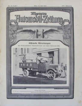 "Allgemeine Automobil-Zeitung" Automobil-Magazin 1923 (5225)