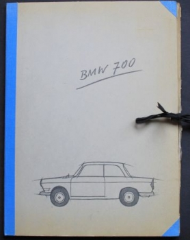 BMW 700 Limousine 1960 Werbemappe leer (5249)