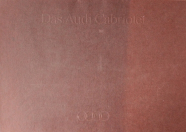 Audi Modellprogramm 1990 "Das Audi Cabriolet" Carbrochure-Map (5357)