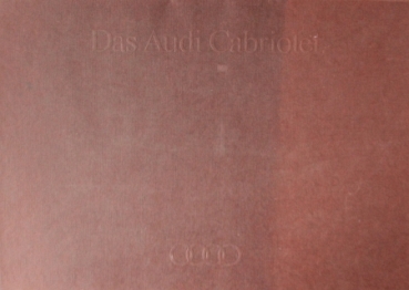 Audi Modellprogramm 1990 "Das Audi Cabriolet" Automobilprospekt-Mappe (5357)