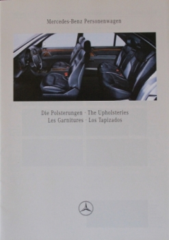 Mercedes-Benz Modelprogram Upholstery 1993 Carbrochure (5364)