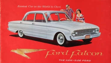 Ford Falcon Modelprogram 1959 "The new size Ford" Carbrochure (5384)