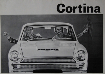 Ford Cortina Modellprogramm 1963 Automobilprospekt (5386)