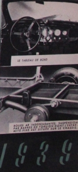 Amilcar Compound Modelprogram 1939 Carbrochure (5395)