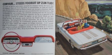 Chevrolet Corvair Modellprogramm 1963 Automobilprospekt (8378)