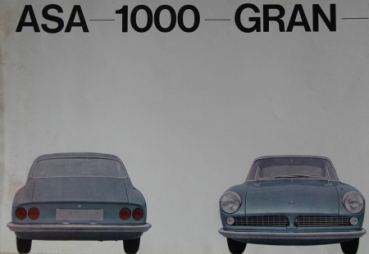 ASA Bertone Coupe 1000 GT Modelprogram 1962 Carbrochure (5458)