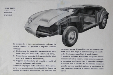 Giannini Carozzeria 750 Reggiani Derivata 1956 Carbrochure (5462)