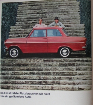 Opel Kadett Modelprogram 1965 Carbrochure (5480)