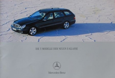 Mercedes-Benz E-Class T Model Modelprogram 2002 Carbrochure (5423)