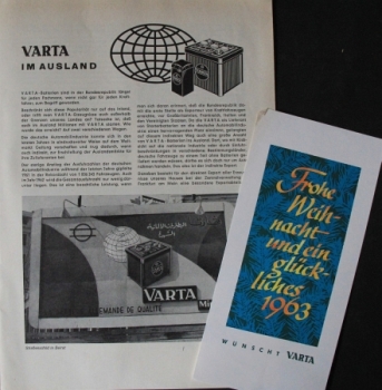Varta "Varta Kreis" Factorymagazine 1961-64 five issues (5555)