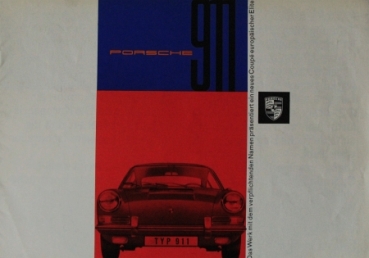 Porsche 911 Modellprogramm 1964 Automobilprospekt (5656)