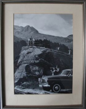 Borgward Isabella Mountain-Scenery 1956 Factoryphoto framed (5668)