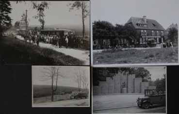 Reichspost Omnibusse auf Reisen 1924-1930 vier Originalfotos (5792)