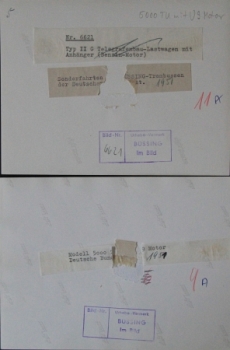 Buessing-NAG Bus Typ 5000 T  1951 two Factoryphotos (5803)