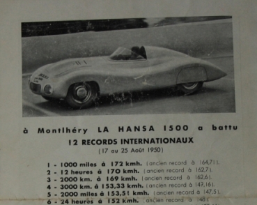 Borgward Hansa 1500 Modelprogram 1951 Carbrochure (6015)