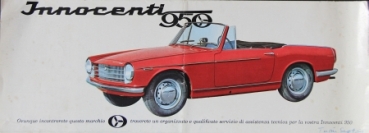 Innocenti 950 Spider 1961 Automobilprospekt (6062)