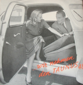 Ford Taunus Modelprogram 1948 Carbrochure (6083)