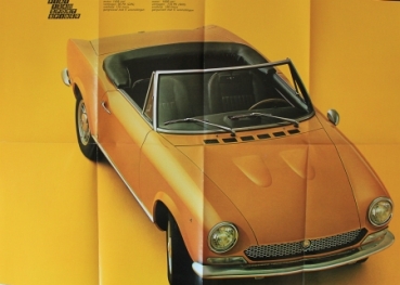 Fiat 124 Sport Spider Modelprogram 1971 Carbrochure (6091)
